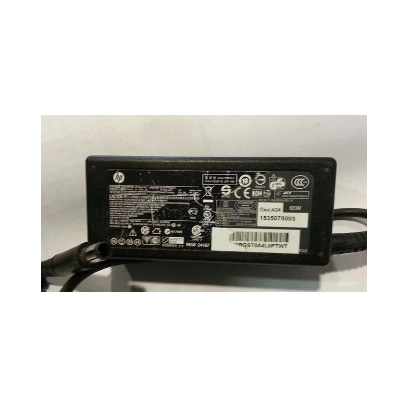 Chargeur Adaptateur 65W Pour Portable HP COMPAQ 15-BW021NF - Alimentation Remplacement Neuf