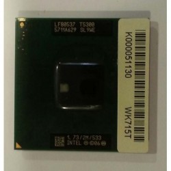 Intel Core 2 Duo Processor T5300
2M Cache, 1.73 GHz, 533 MHz FSB pour Toshiba satellite P200-13I