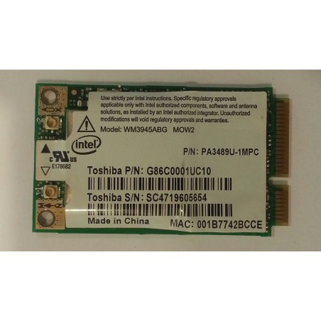 Carte WiFi Pour Toshiba Satellite L300-214 - Occasion Fonctionnelle, Remplacement