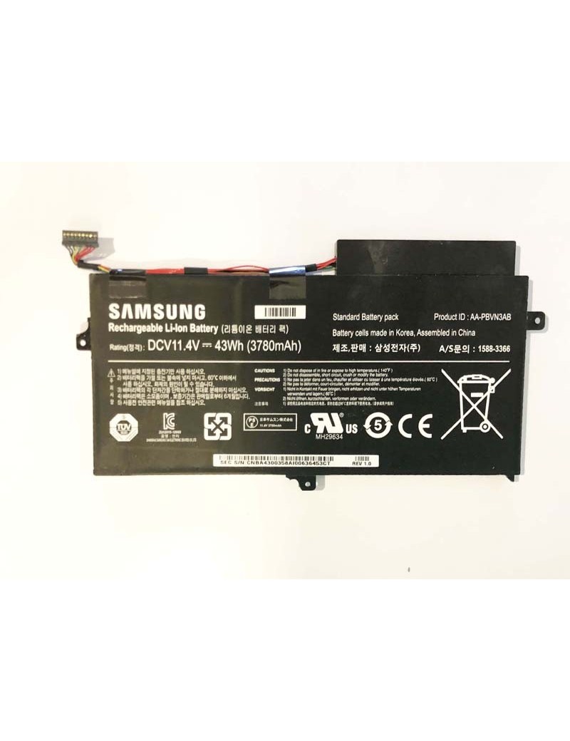 Batterie Samsung  NP370R5E  product id AA-PBVN3AB 3780 mAh autonomie 3 heures /Occasion/Garantie 1 mois