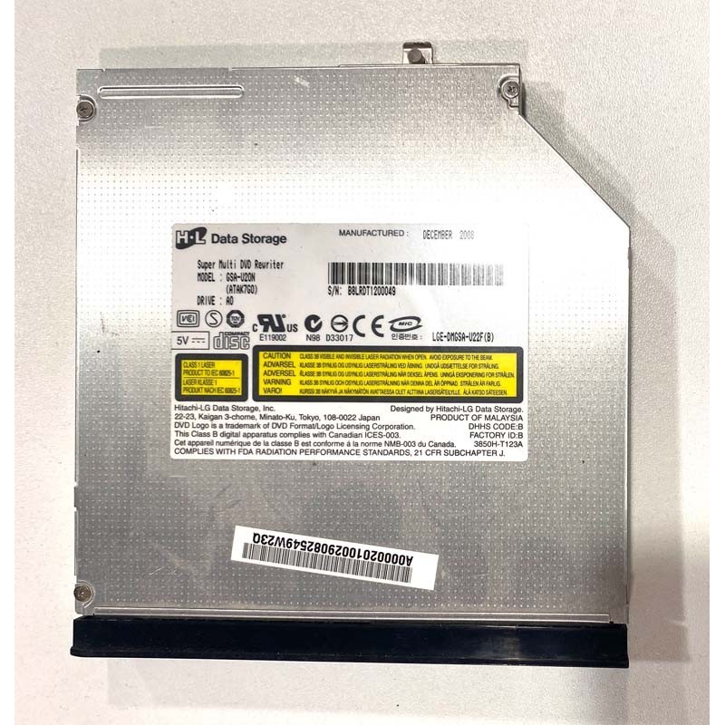 Lecteur DVD - RW pour Toshiba Satellite M800-10N /Occasion/Garantie 3 mois/Model :GSA-U20N